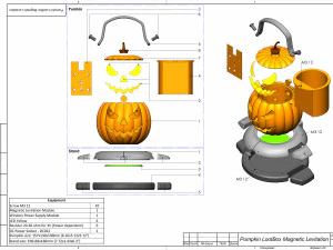 Pumpkin Loot Box - Printable - STL OBJ CAD bundle - Commercial Use 3D Print Model