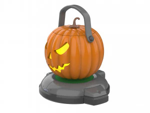 Pumpkin Loot Box - Printable - STL OBJ CAD bundle - Commercial Use 3D Print Model