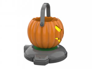 Pumpkin Loot Box - Printable - STL OBJ CAD bundle - Commercial Use 3D Print Model