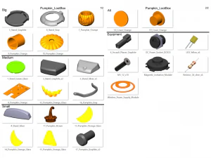 Pumpkin Loot Box - Printable - STL OBJ CAD bundle - Commercial Use 3D Print Model