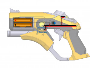 Mercy Blaster Devil Skin - Overwatch - STL OBJ CAD bundle - Commercial Use Model Cetak 3D