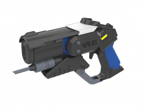 Mercy Blaster Combat Medic Ziegler Skin - Overwatch - Printable - STL OBJ CAD - Commercial Use 3D प्रिंट मॉडल