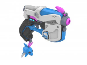 DVa Blaster Waveracer Skin - Overwatch - Stampabile - Pacchetto CAD STL OBJ - Uso commerciale Modello di stampa 3D
