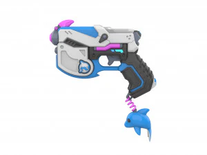 DVa Blaster Waveracer Skin - Overwatch - Stampabile - Pacchetto CAD STL OBJ - Uso commerciale Modello di stampa 3D