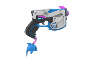 DVa Blaster Waveracer Skin - Overwatch - Printable - STL OBJ CAD bundle - Commercial Use Modelo de impresión 3D