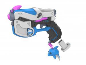 DVa Blaster Waveracer Skin - Overwatch - Stampabile - Pacchetto CAD STL OBJ - Uso commerciale Modello di stampa 3D