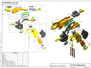 DVa Blaster Palaquin Skin - Overwatch - Printable - STL OBJ CAD bundle - Commercial Use 3D Print Model