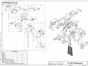 DVa Blaster Palaquin Skin - Overwatch - Printable - STL OBJ CAD bundle - Commercial Use 3D Print Model