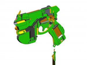 DVa Blaster Palaquin Skin - Overwatch - Printable - STL OBJ CAD bundle - Commercial Use 3D Print Model