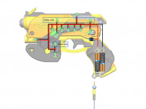 DVa Blaster Palaquin Skin - Overwatch - Printable - STL OBJ CAD bundle - Commercial Use 3D Print Model