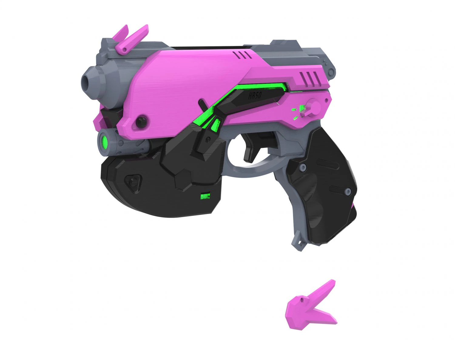 DVa Blaster - Overwatch - Printable - STL OBJ CAD bundle - Commercial Use 3D Print Model .c4d .max .obj .3ds .fbx .stl .blend 