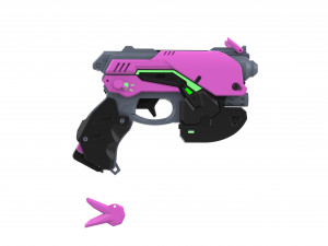 DVa Blaster - Overwatch - Printable - STL OBJ CAD bundle - Commercial Use Model Cetak 3D