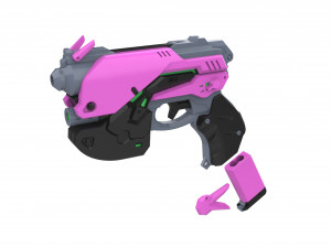 DVa Blaster - Overwatch - Printable - STL OBJ CAD bundle - Commercial Use Model Cetak 3D