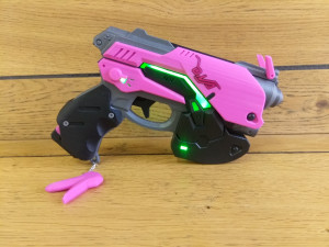 DVa Blaster - Overwatch - Printable - STL OBJ CAD bundle - Commercial Use Model Cetak 3D
