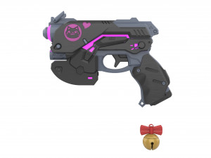 DVa BlasterBlack Cat Skin - Overwatch - Printable - STL OBJ CAD bundle - Commercial Use 3Dプリントモデル