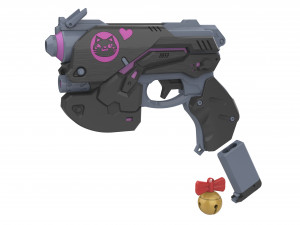 DVa BlasterBlack Cat Skin - Overwatch - Printable - STL OBJ CAD bundle - Commercial Use 3Dプリントモデル