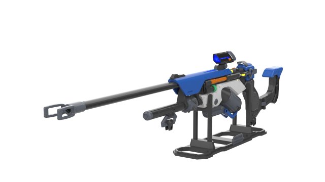 Ana Sniper Rifle - Overwatch - Printable - STL OBJ CAD bundle - 3 SKINS - Commercial Use Modèles 3D en vedette .c4d .max .obj .3ds .fbx .stl .blend 