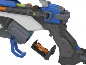 Ana Sniper Rifle - Overwatch - Para impress&atilde;o - Pacote STL OBJ CAD - 3 SKINS - Uso comercial Modelo de Impressão 3D