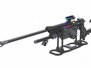 Ana Sniper Rifle - Overwatch - Printable - STL OBJ CAD bundle - 3 SKINS - Commercial Use Modèles 3D en vedette