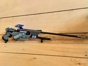 Ana Sniper Rifle - Overwatch - Para impress&atilde;o - Pacote STL OBJ CAD - 3 SKINS - Uso comercial Modelo de Impressão 3D