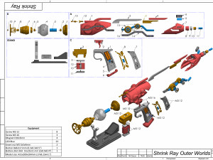 Shrink Ray Blaster - Outer Worlds - Printable - STL OBJ CAD bundle - Commercial Use 3D 打印模型