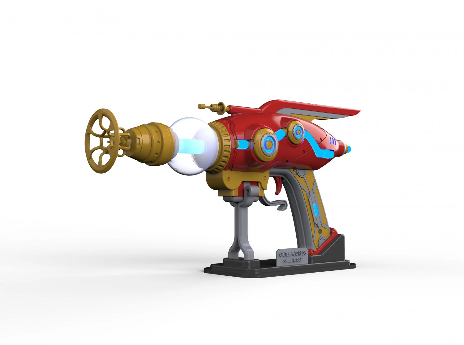 Shrink Ray Blaster - Outer Worlds - Printable - STL OBJ CAD bundle - Commercial Use 3D Print Model .c4d .max .obj .3ds .fbx .stl .blend 