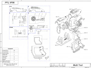 Multi-tool - No Mans Skye - Printable - STL OBJ CAD bundle 3D Print Model