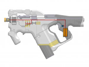 M-25 Hornet - Mass Effect - Printable - STL OBJ CAD bundle - Commercial Use 3D Print Model