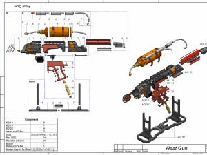 Flame Blaster - Legends Of Tomorrow - Printable - STL OBJ CAD bundle - Commercial Use 3D 프린트 모델