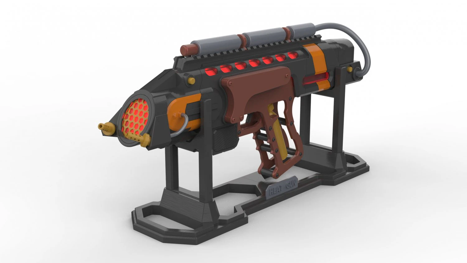 Flame Blaster - Legends Of Tomorrow - Printable - STL OBJ CAD bundle - Commercial Use 3D Print Model .c4d .max .obj .3ds .fbx .stl .blend