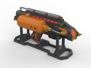 Flame Blaster - Legends Of Tomorrow - Printable - STL OBJ CAD bundle - Commercial Use 3D 프린트 모델