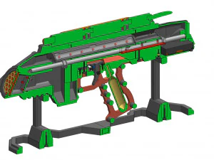 Flame Blaster - Legends Of Tomorrow - Printable - STL OBJ CAD bundle - Commercial Use 3D Print Model