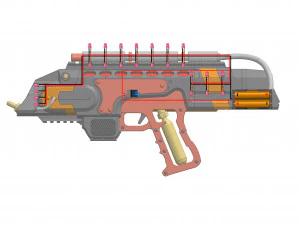 Flame Blaster - Legends Of Tomorrow - Printable - STL OBJ CAD bundle - Commercial Use 3D Print Model