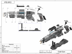 Cold Cannon - Legends Of Tomorrow - Printable - STL OBJ CAD bundle - Commercial Use 3Dプリントモデル