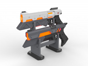 Lucian Pistols - League of Legends - Printable - STL OBJ CAD bundle - Commercial Use 3D 打印模型