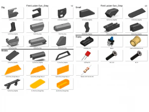 Lucian Pistols - League of Legends - Para impress&atilde;o - Pacote STL OBJ CAD - Uso comercial Modelo de Impressão 3D