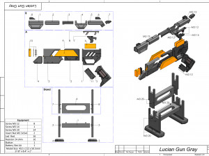 Lucian Pistols - League of Legends - Printable - STL OBJ CAD bundle - Commercial Use 3D-Druckmodell