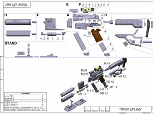10mm Pistol - Fallout 4 - Printable - STL OBJ CAD bundle - Commercial Use 3D Print Model