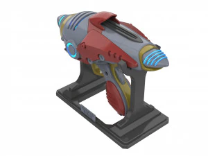 Alien Blaster - Fallout - Printable - STL OBJ CAD bundle - Commercial Use 3D Print Model