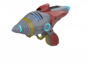 Alien Blaster - Fallout - Printable - STL OBJ CAD bundle - Commercial Use 3D Print Model