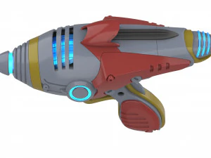 Alien Blaster - Fallout - Printable - STL OBJ CAD bundle - Commercial Use 3D Print Model