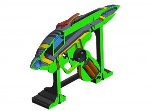 Alien Blaster - Fallout - Printable - STL OBJ CAD bundle - Commercial Use 3D Print Model