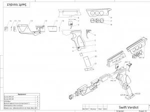 Verdetto Swift - Destiny 2 - Stampabile - Pacchetto CAD STL OBJ - Uso commerciale Modello di stampa 3D