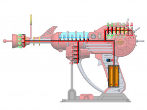 MK1 Ray Blaster - Call of Duty - Printable - STL OBJ CAD bundle - Commercial Use Model do druku 3D
