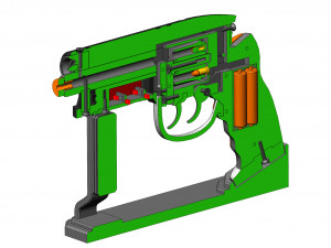 Deckards Pistol - Blade Runner - Printable - STL OBJ CAD bundle - Commercial Use Modèles 3D en vedette