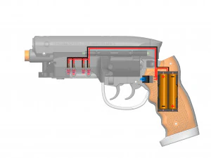 Pistola Deckards - Blade Runner - Para impress&atilde;o - Pacote STL OBJ CAD - Uso comercial Modelo de Impressão 3D