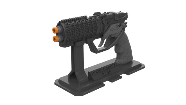 Agent Ks Pistol - Blade Runner - Printable - STL OBJ CAD bundle - Commercial Use Modelo de impresión 3D .c4d .max .obj .3ds .fbx .stl .blend 