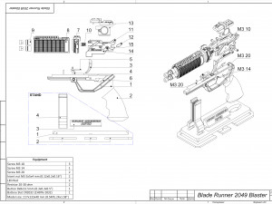 Agent Ks Pistol - Blade Runner - Printable - STL OBJ CAD bundle - Commercial Use Modelo de impresión 3D