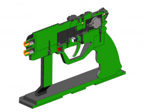 Agent Ks Pistol - Blade Runner - Printable - STL OBJ CAD bundle - Commercial Use Modelo de impresión 3D