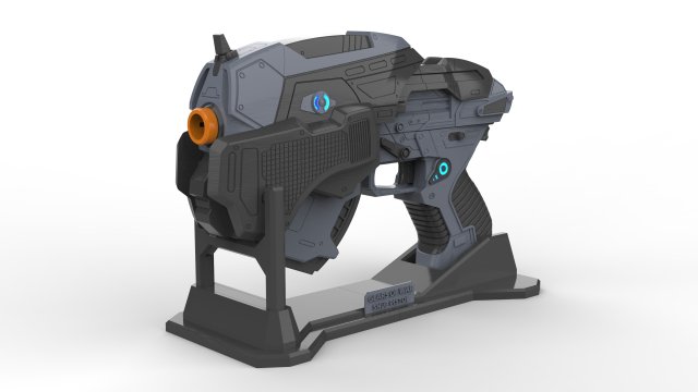 Snub Pistol - Gears of War - Printable - STL OBJ CAD bundle - Commercial Use 3D Print Model .c4d .max .obj .3ds .fbx .stl .blend 